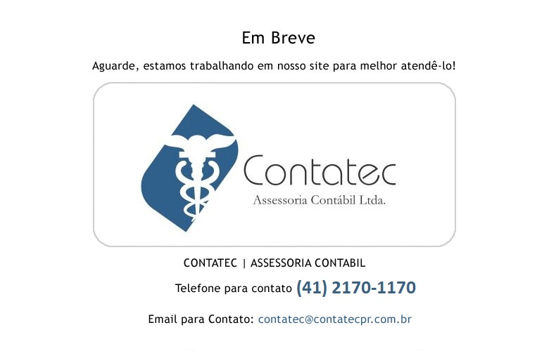 Novo Site em breve!